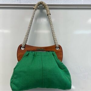 Vintage Banner House rope handle bag